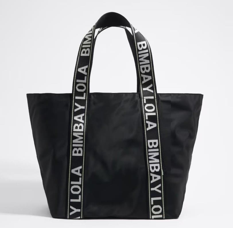 Bolso de hombro de nylon rectangular