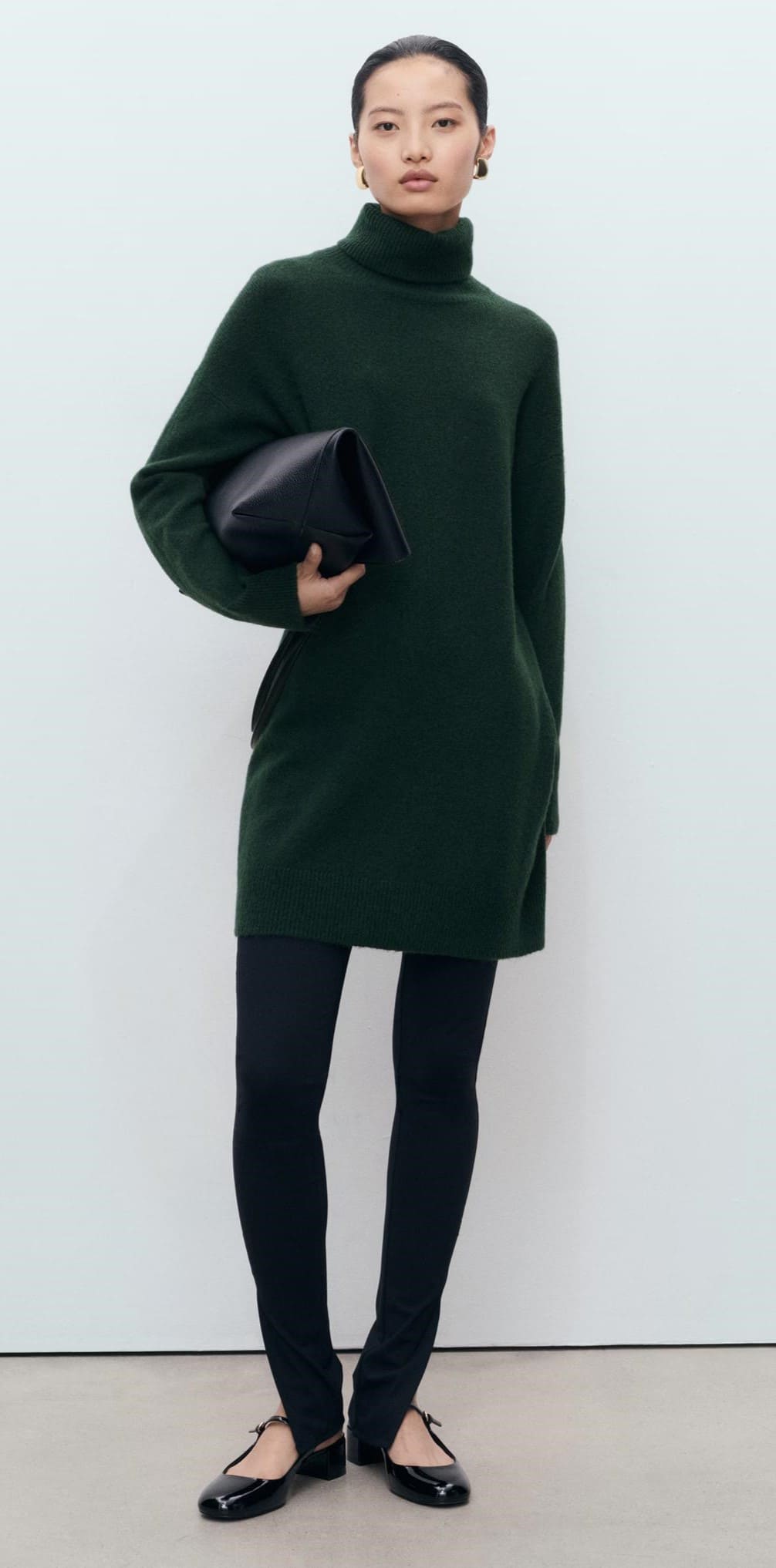 Vestido de punto cuello alto, Mango