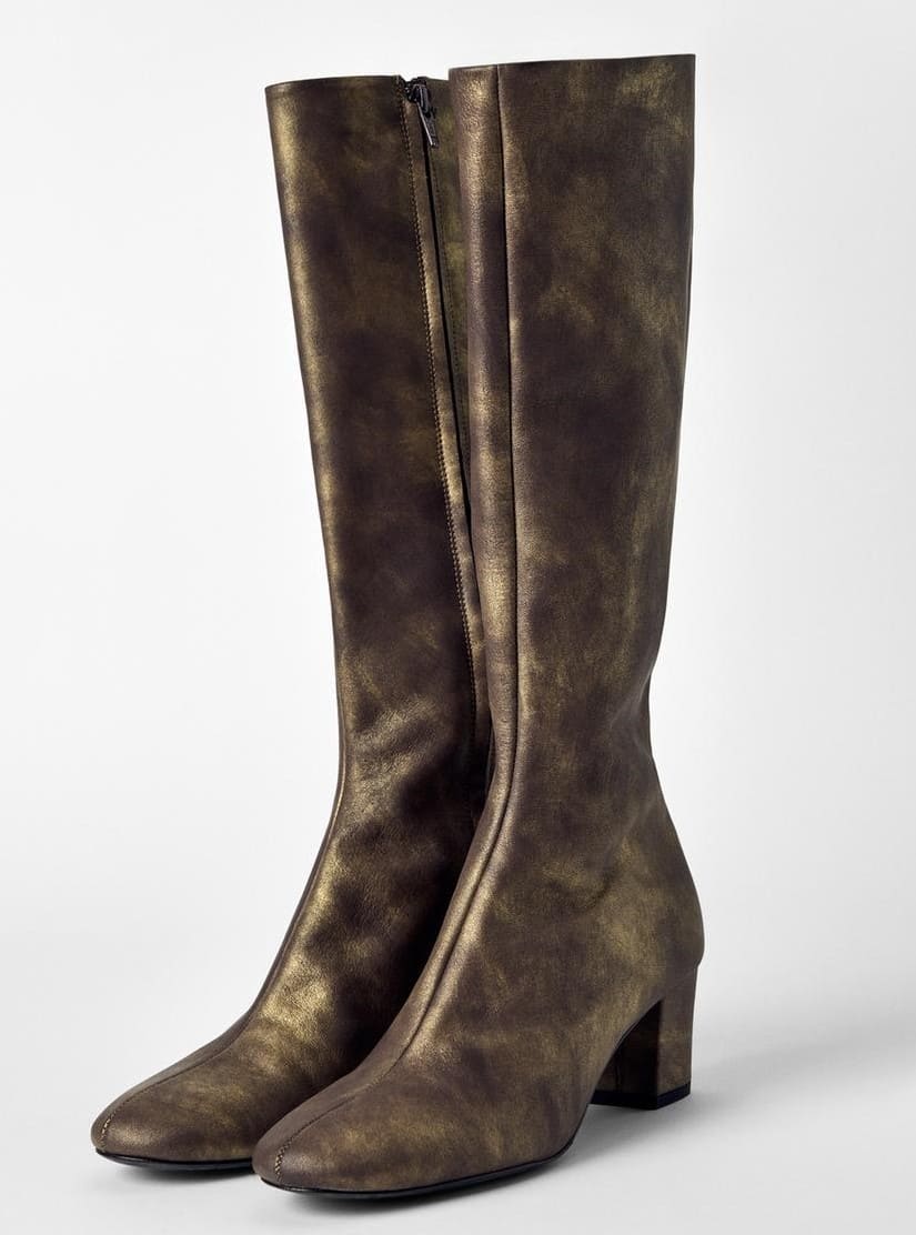 Bota de tacón en piel KATE MOSS X ZARA