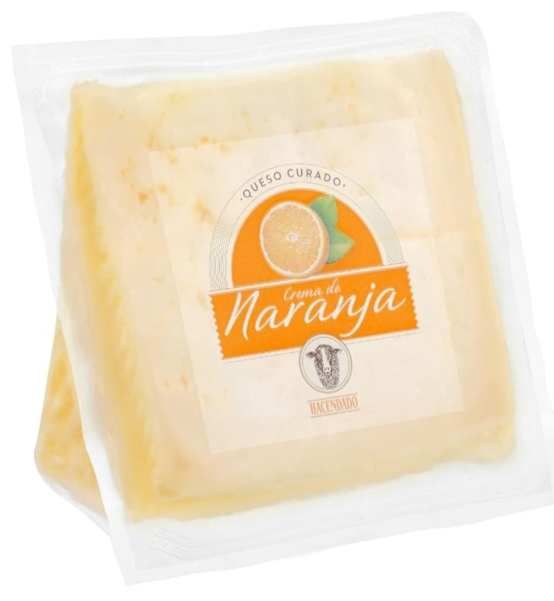 Queso curado de oveja con crema de naranja Hacendado (1)