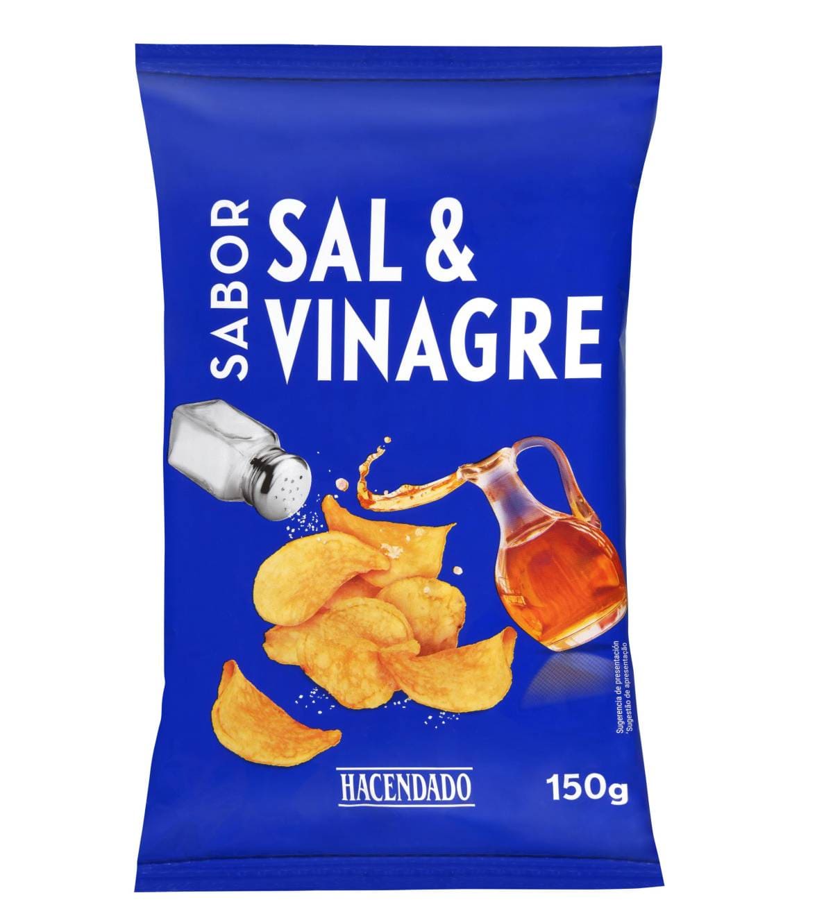Patatas fritas sabor sal y vinagre Hacendado de Mercadona