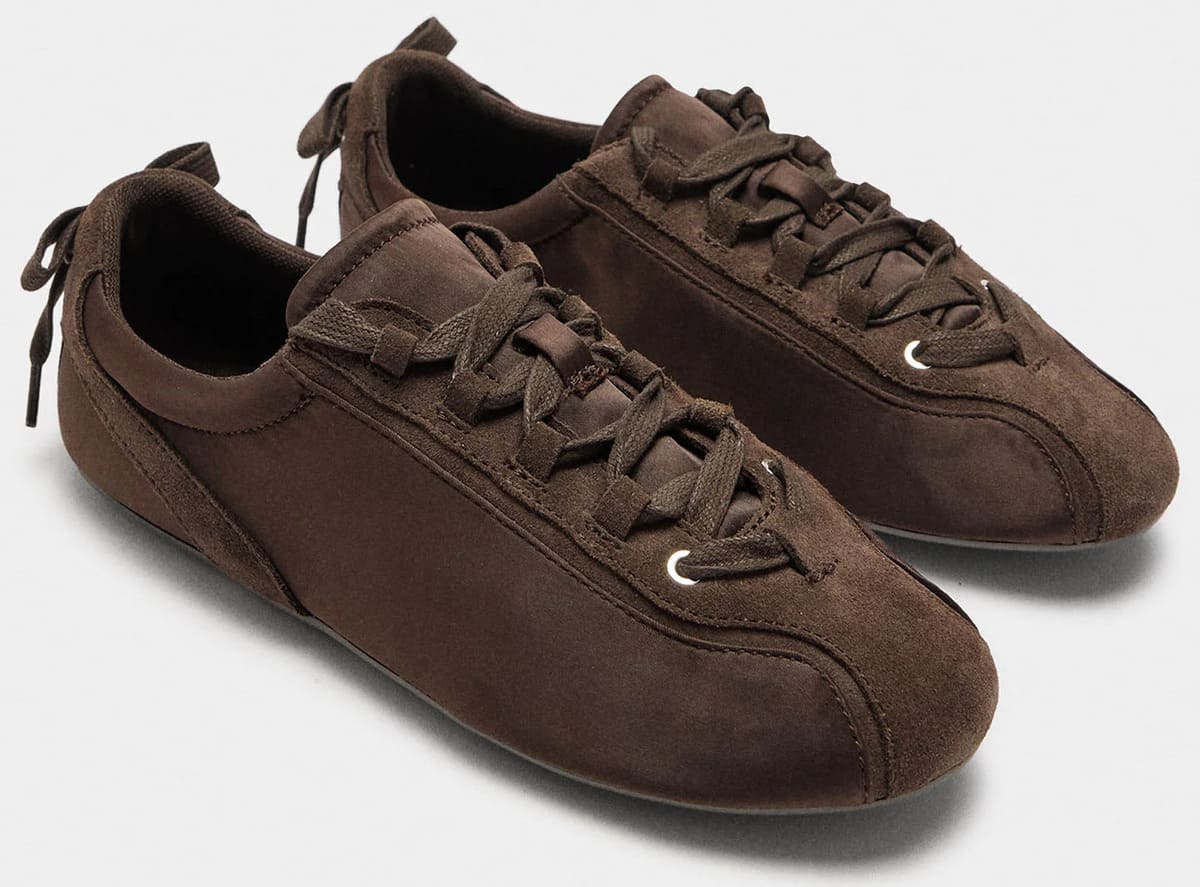 Las nuevas zapatillas con piel monocromáticas en color marrón de Parfois