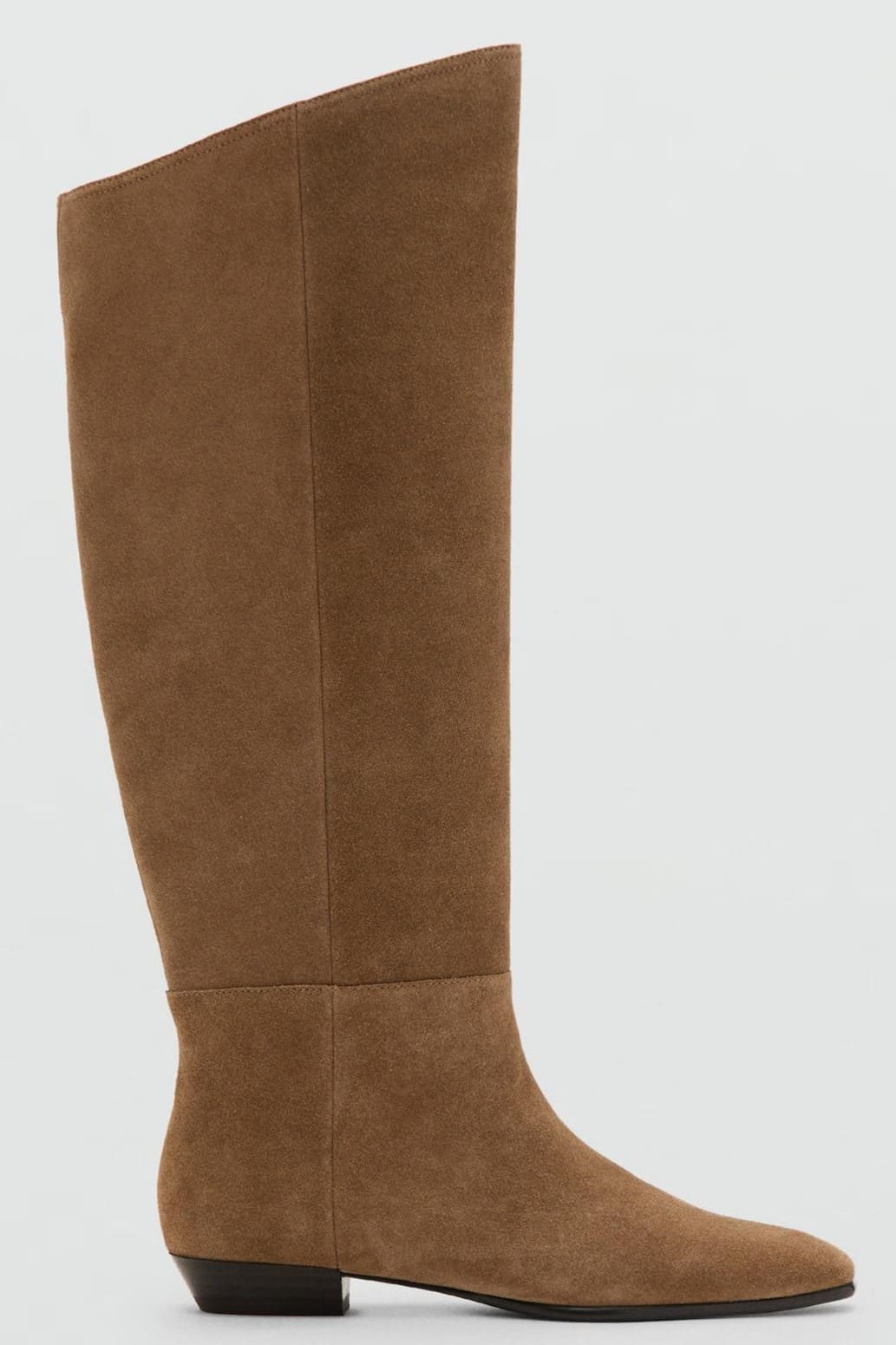 Bota alta con piel de serraje, Mango