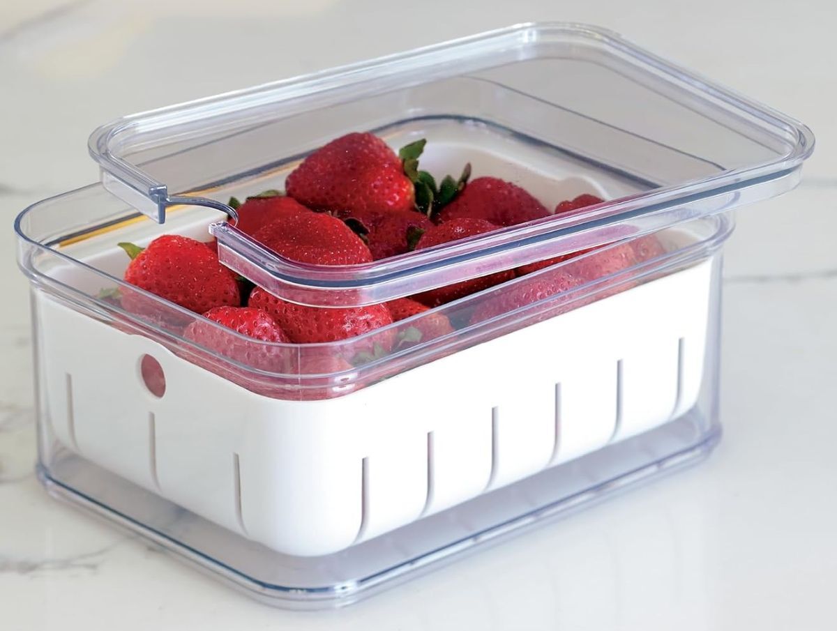 Caja organizadora para frutas y verduras iDesign de Amazon
