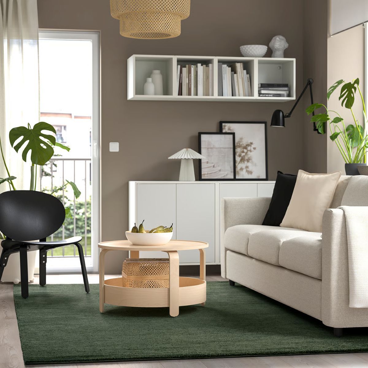 Alfombra de pelo corto de la serie STOENSE de Ikea