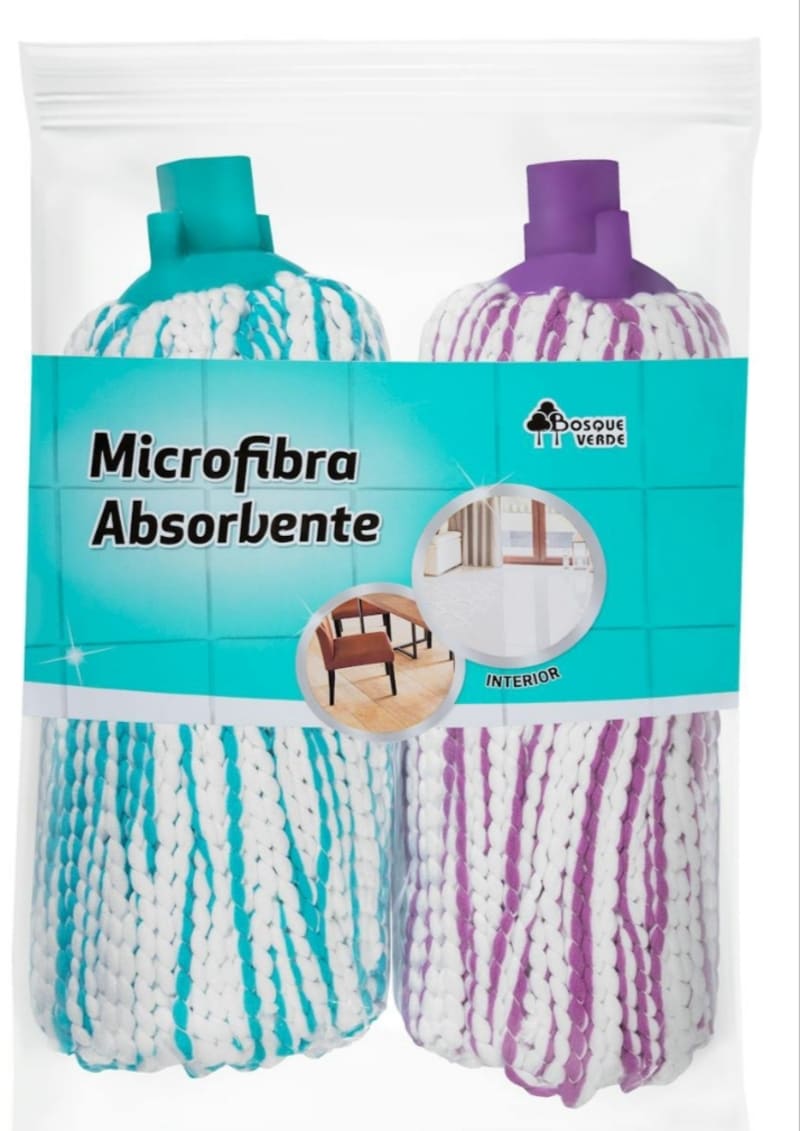 Fregona de microfibra absorbente Bosque Verde