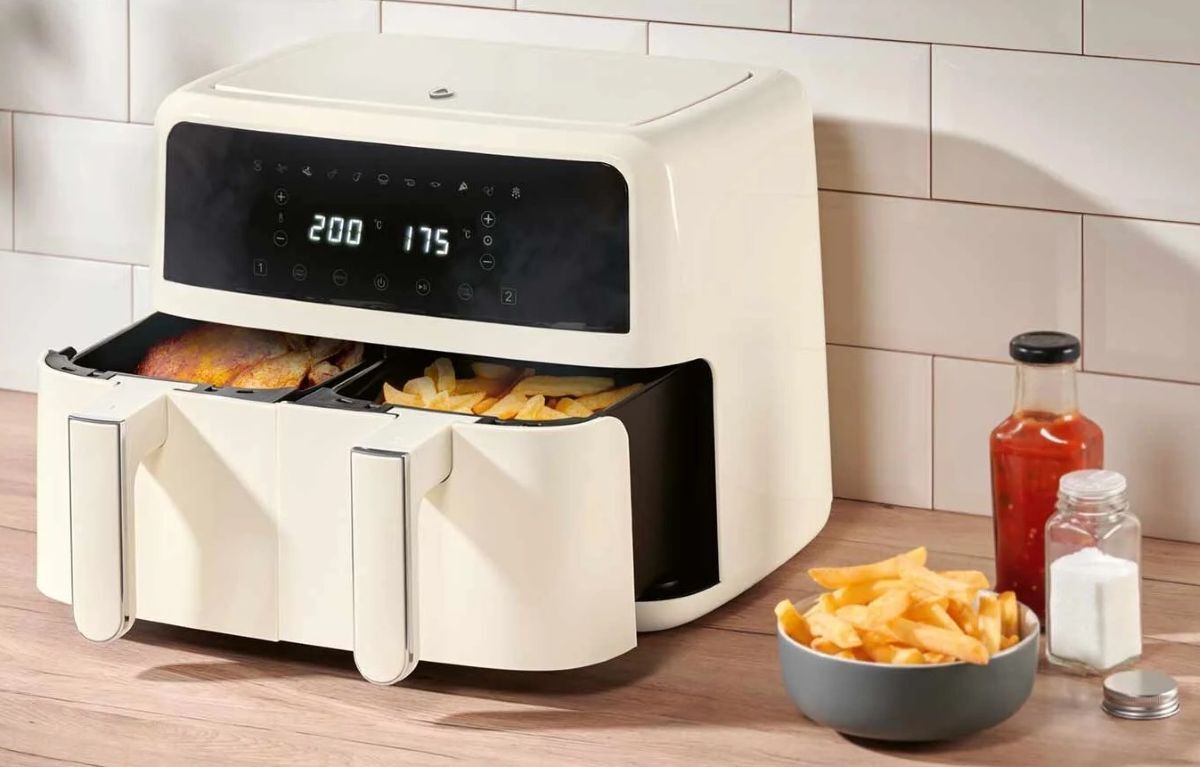 Freidora de aire con doble cesta SilverCrest de Lidl