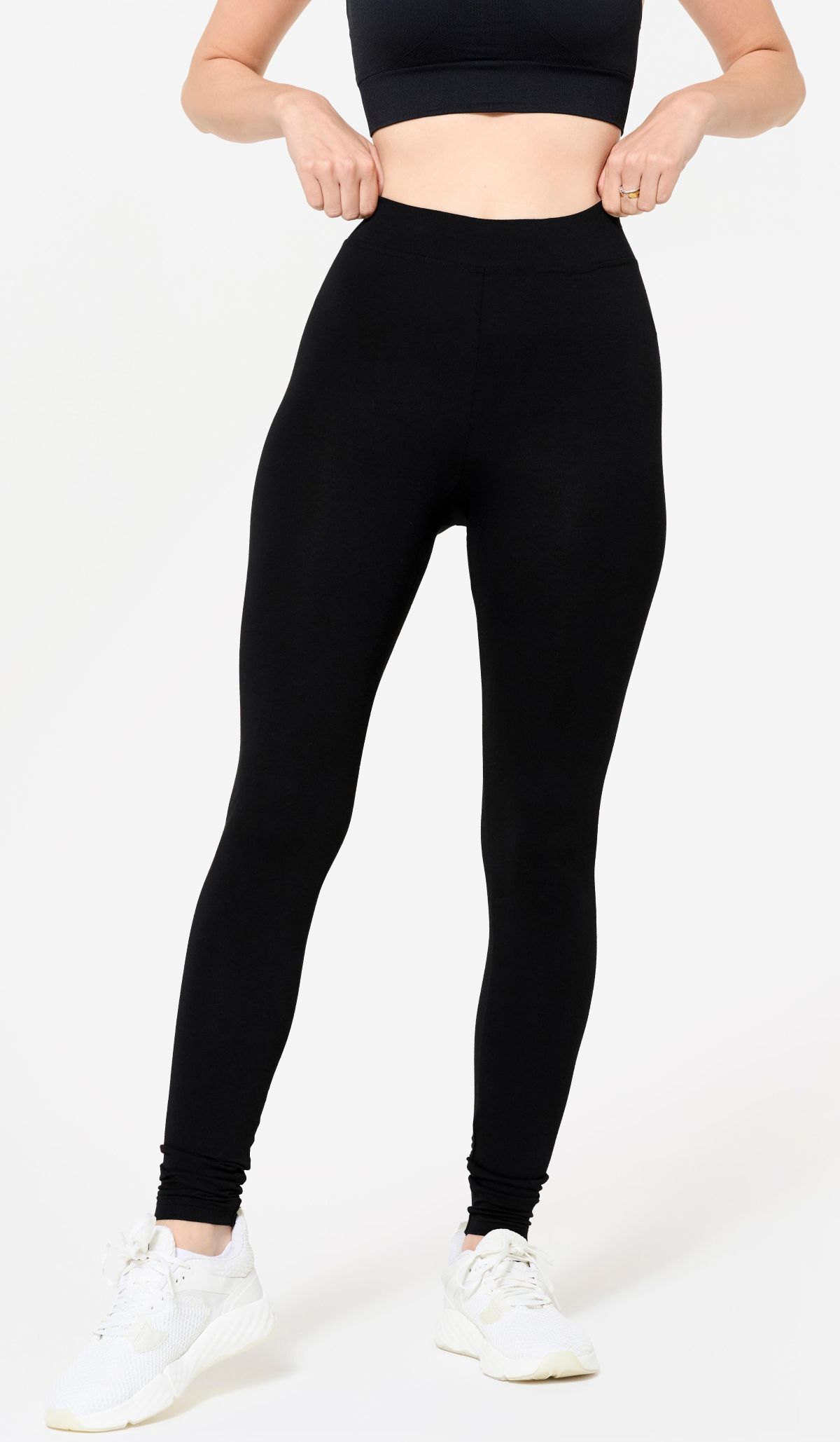 Leggings algodón corte slim Domyos de Decathlon