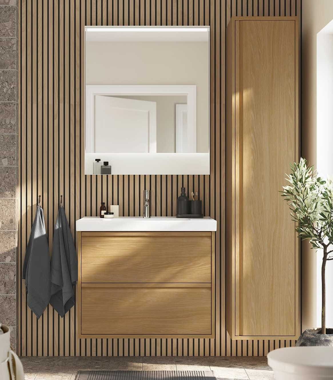 ÄNGSJÖN-ORRSJÖN Mueble de baño con lavabo y cajones de Ikea
