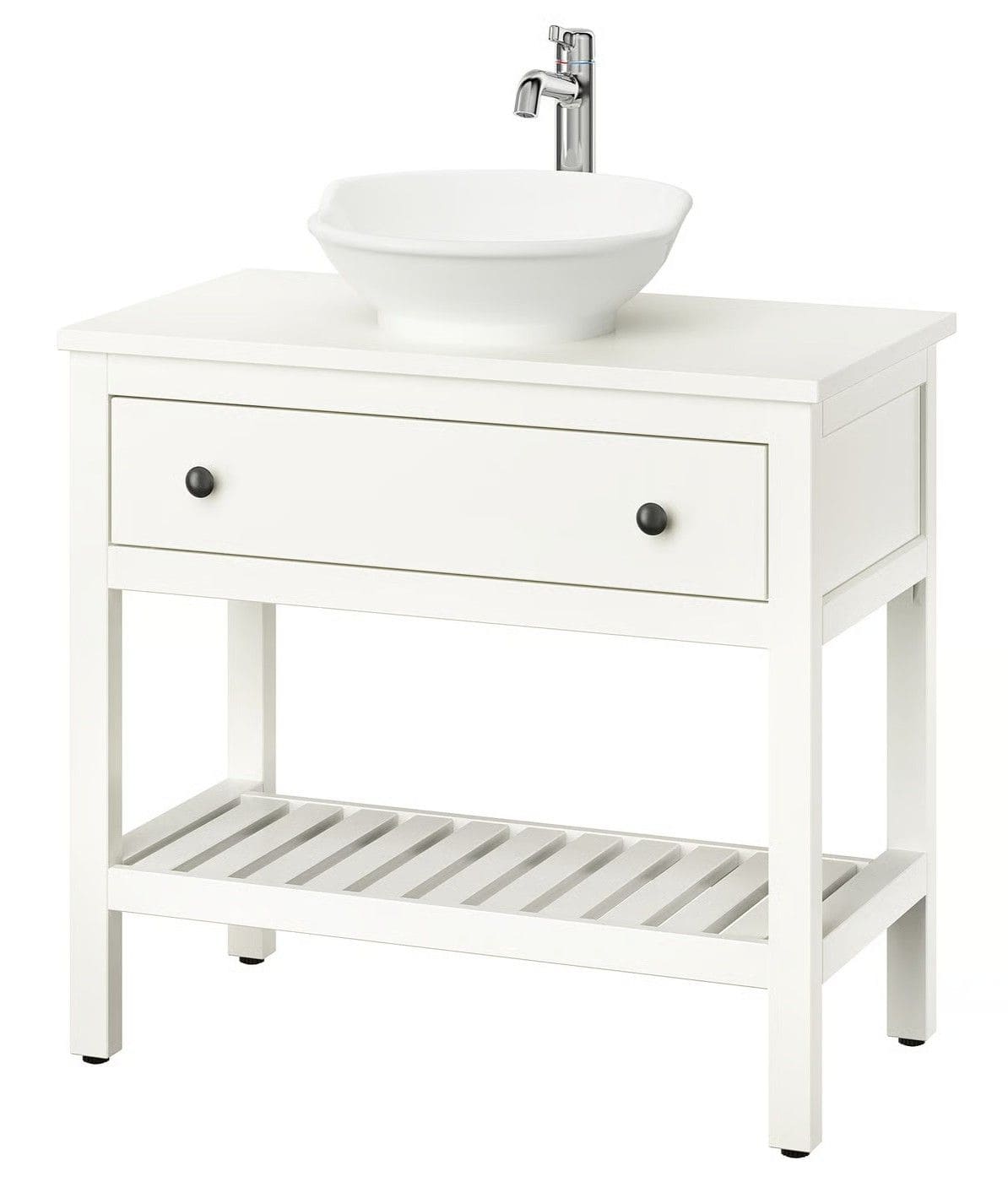 HEMNES-VÄSTERSJÖN Mueble abierto con lavabo y cajón de Ikea