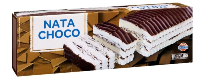 Tarta helada nata y chocolate Hacendado
