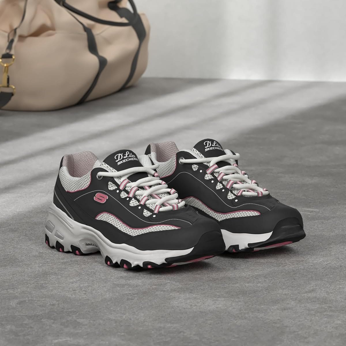 Las zapatillas Skechers D'lites Biggest Fan en Amazon