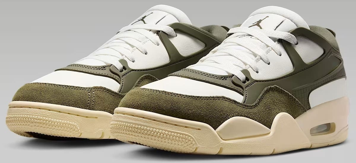 Las zapatillas Air Jordan 4 RM en color verde de Nike