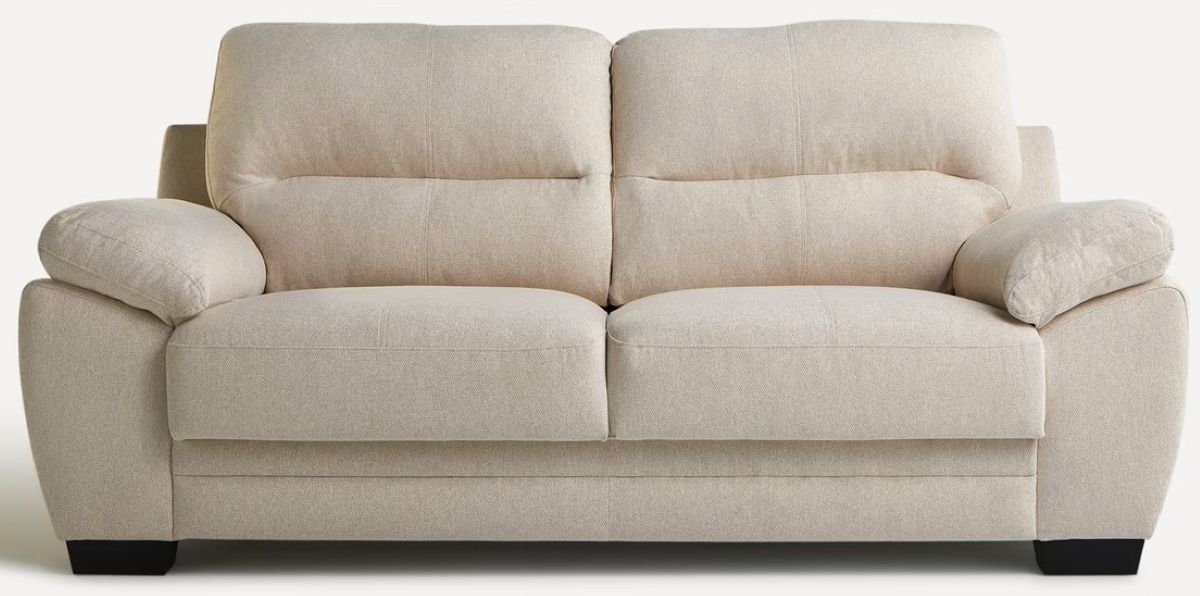 Sofá tapizado de 3 plazas modelo Aries de El Corte Inglés