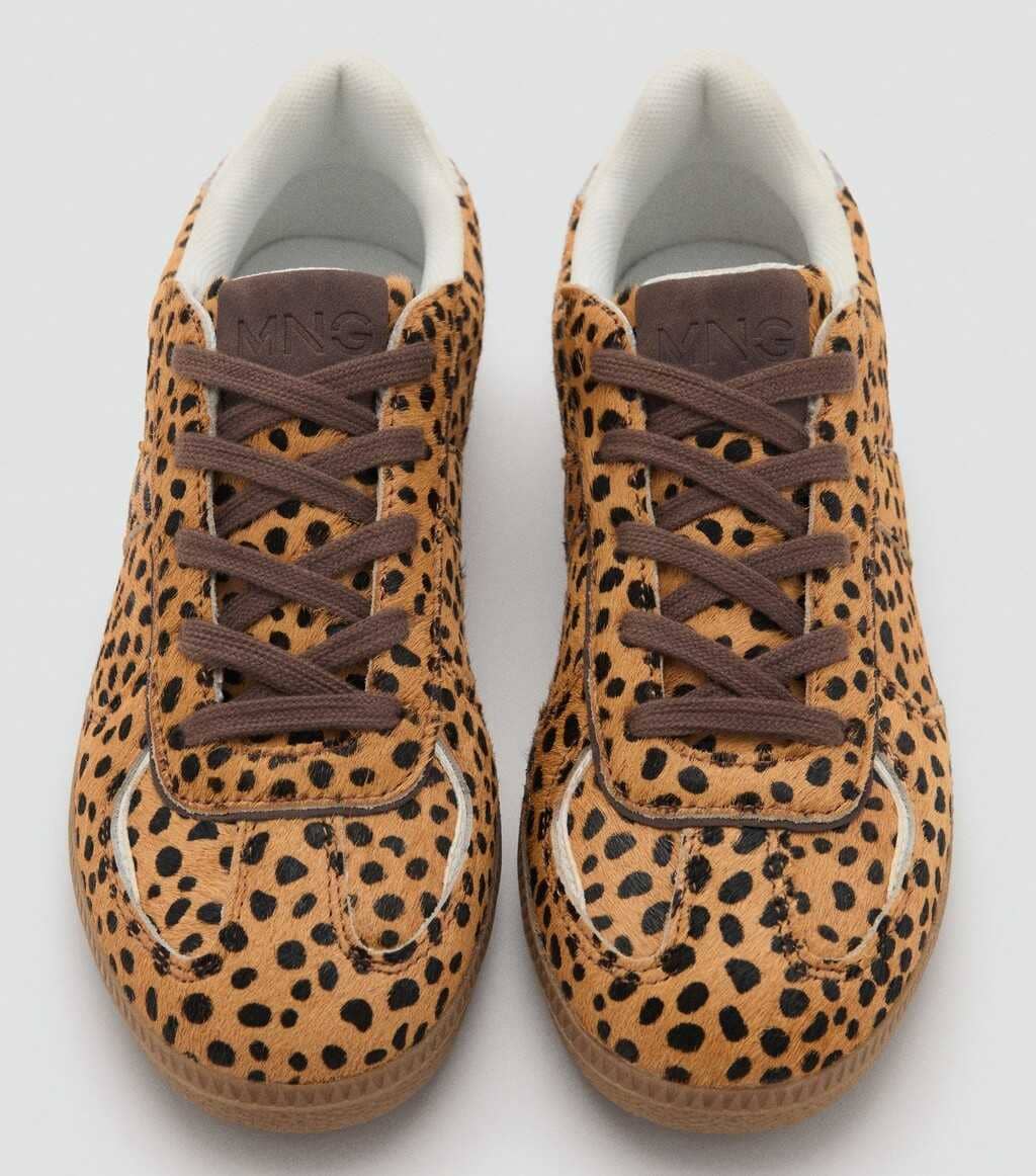 Deportivas pelo leopardo de Mango