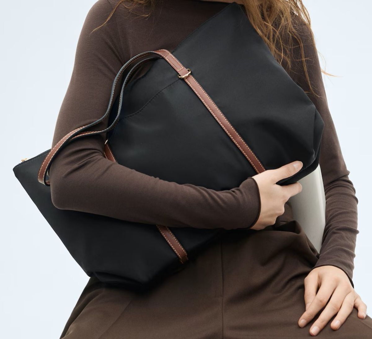 Bolso shopper doble asa de Mango