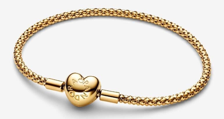La nueva pulsera de Cadena de Tachuelas con Cierre de Corazón de Pandora