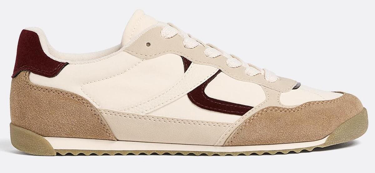 Las zapatillas casual retro de Stradivarius