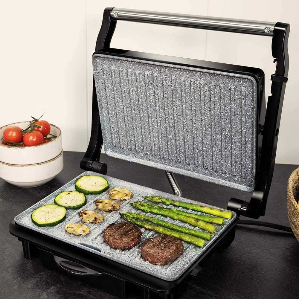 Cecotec Parrilla Eléctrica Plancha y Sandwichera Rock'nGrill Rapid en Amazon
