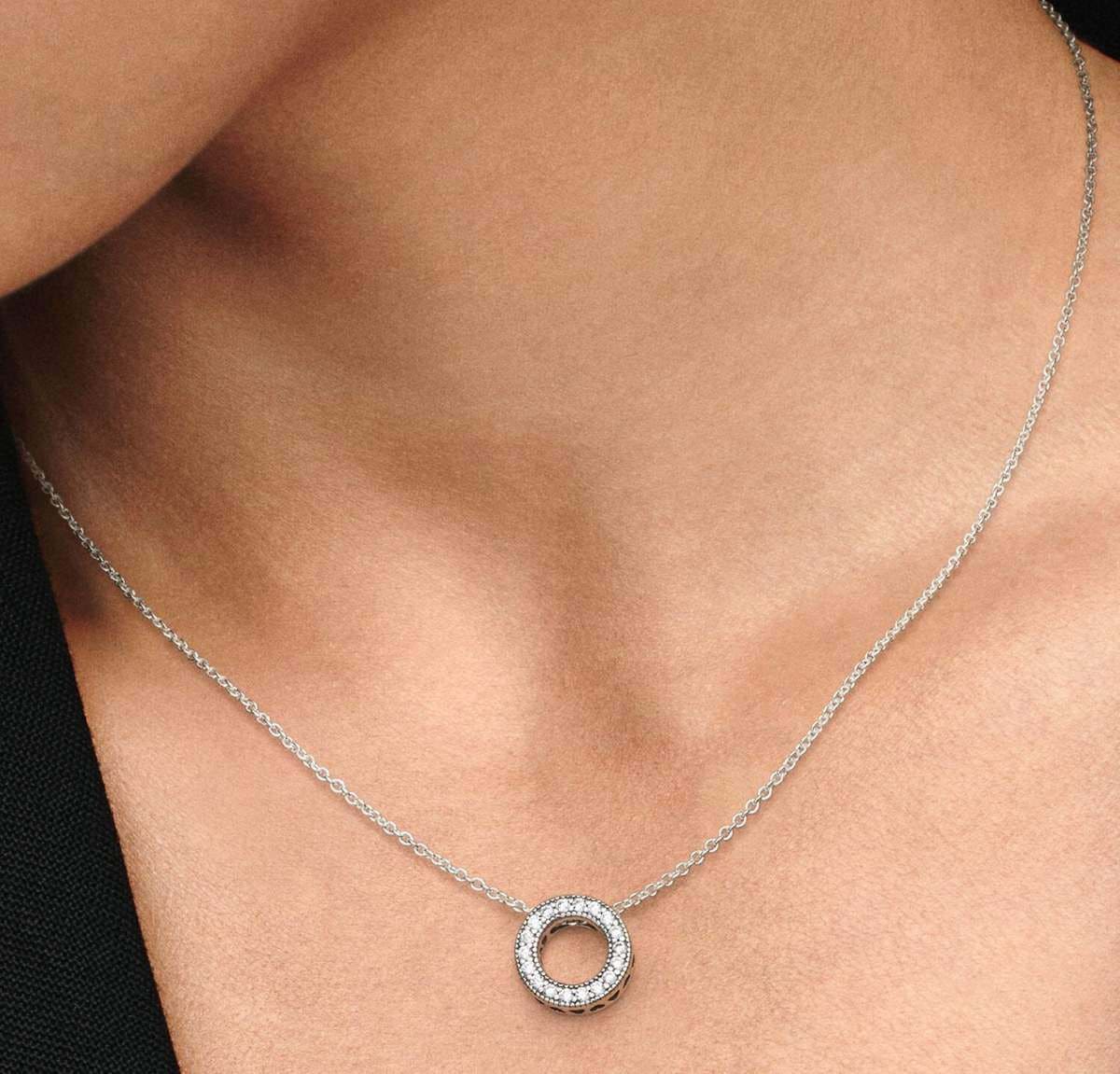 Collar Círculo de Pavé de Pandora