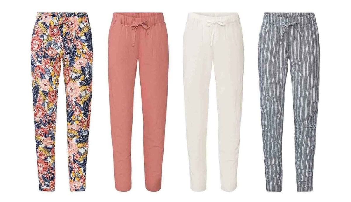 Pantalón de lino para mujer de Lidl