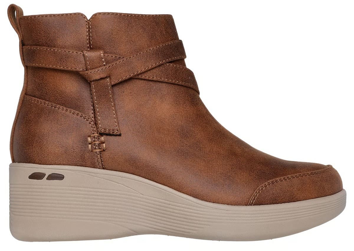 Las nuevas botas Pier-Lite - Everlasting en color marrón chocolate de Skechers