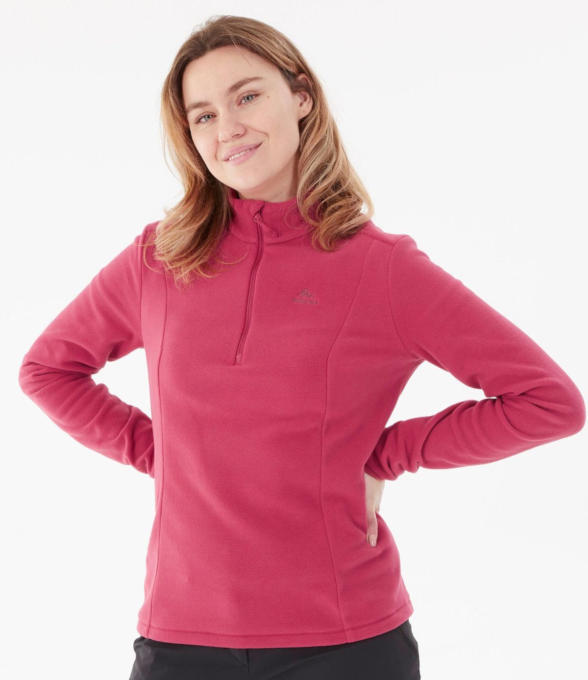 Forro polar con cremallera Quechua MH100 de Decathlon