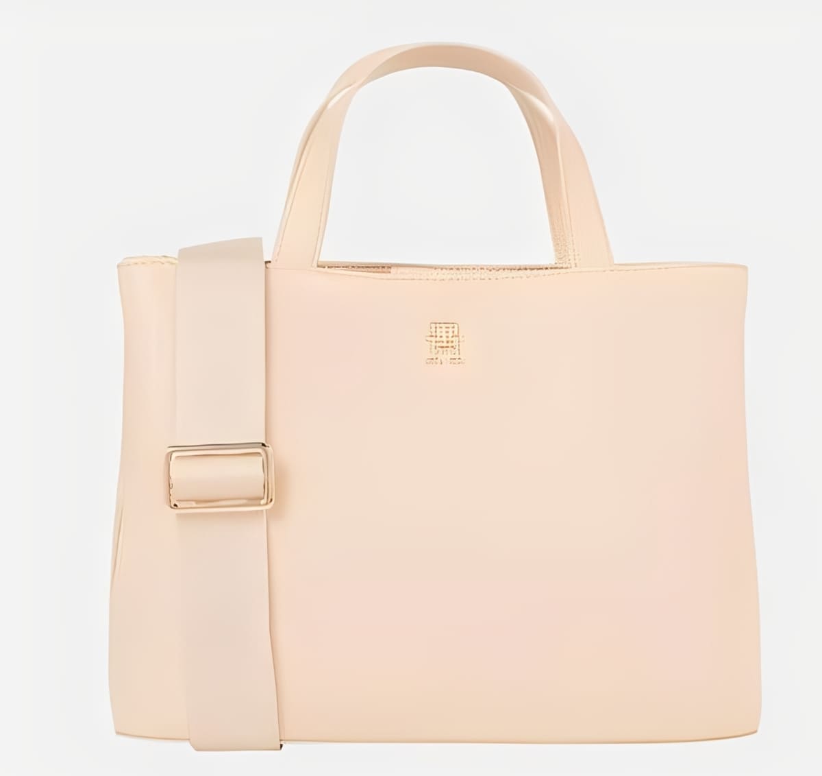 Tote combinado con materiales reciclados y con asa extraíble ajustable