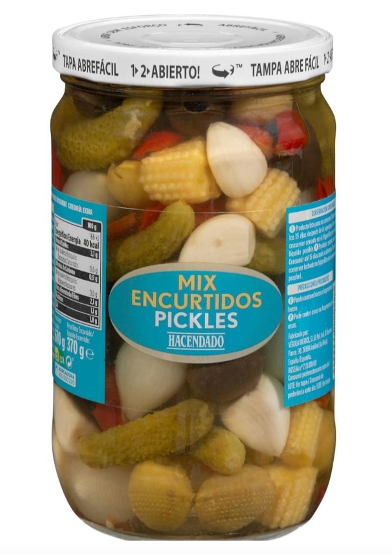 Mix de encurtidos Hacendado