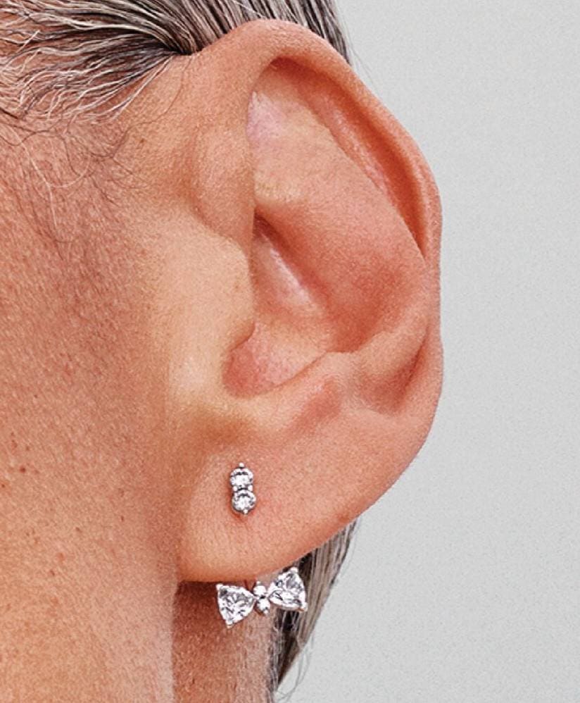 Pendientes Colgantes Lazo Brillante de Pandora