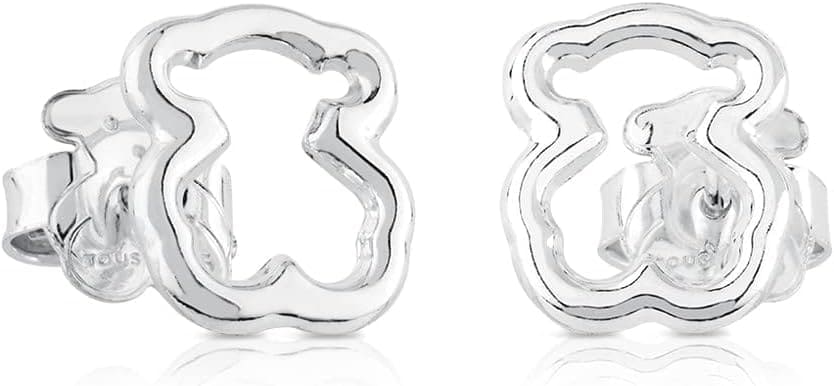 TOUS Pendientes de Plata de Primera Ley para Mujer con Cierre a Presión en Amazon