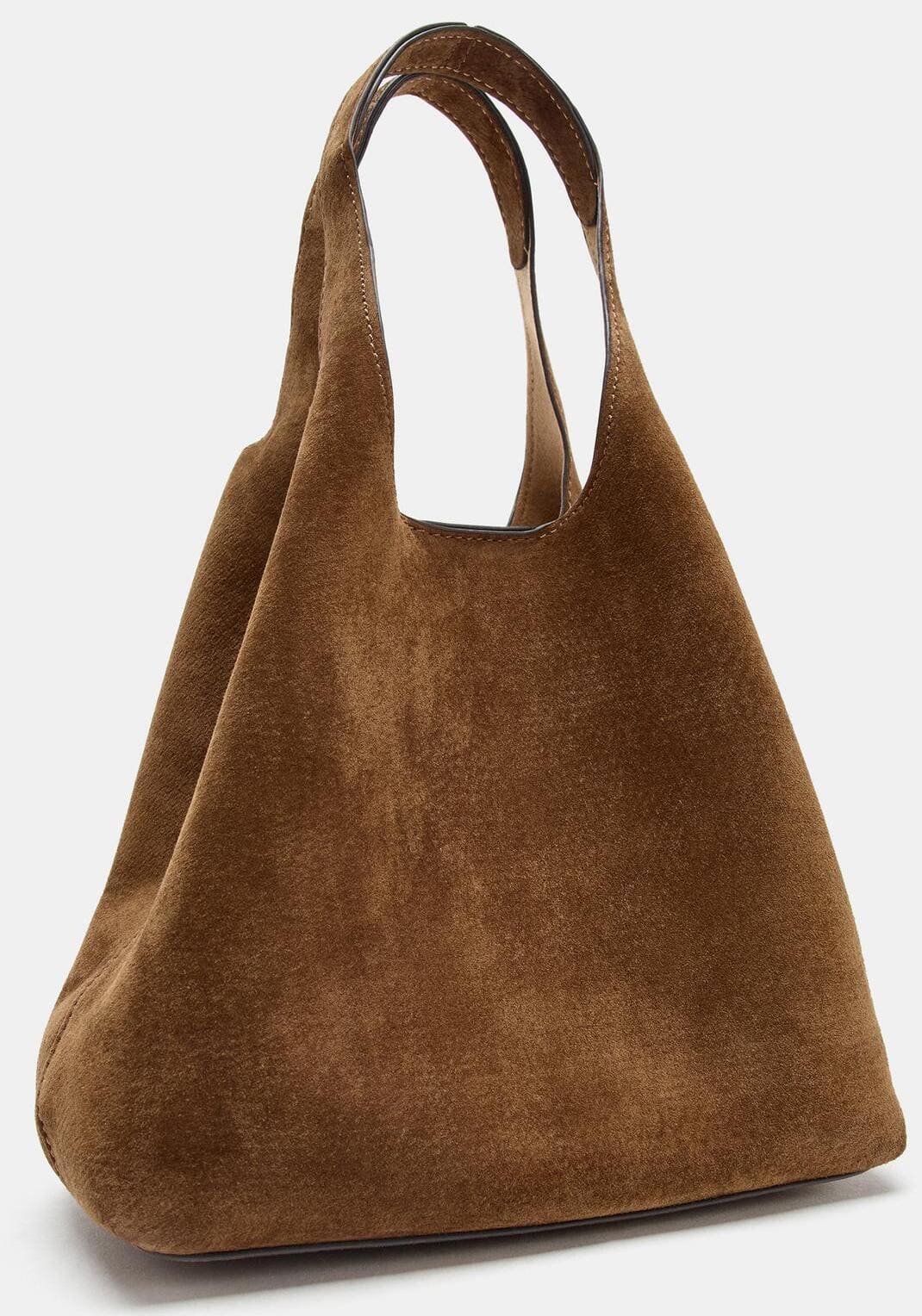 El nuevo bolso piel serraje mini shopper de Zara
