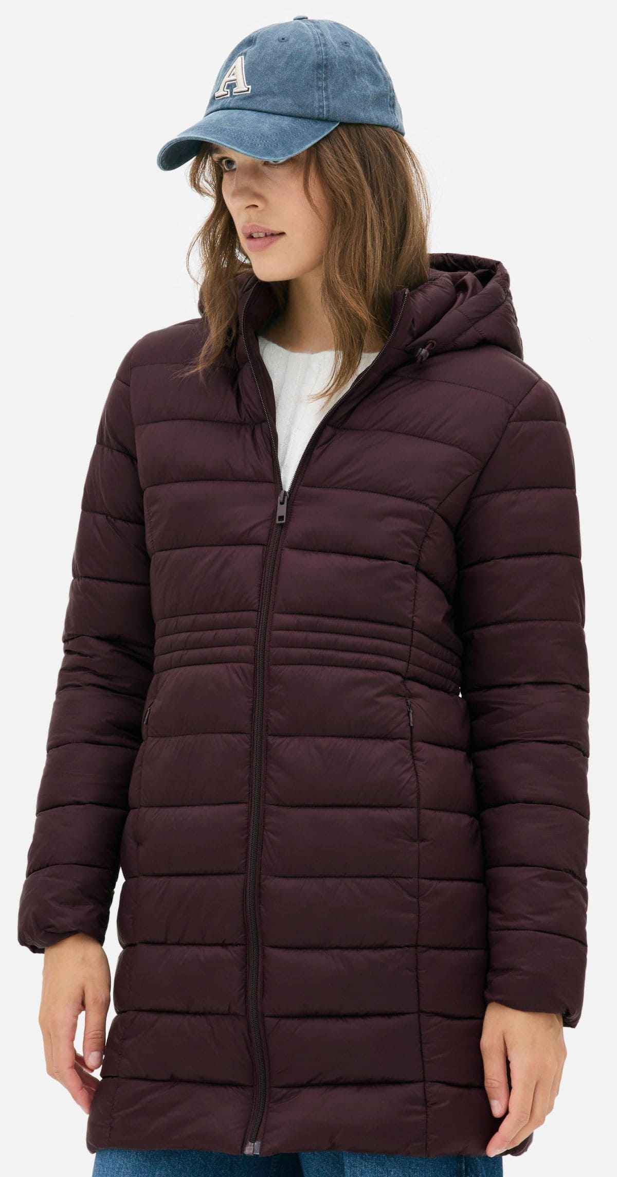 Abrigo acolchado largo superligero de Primark