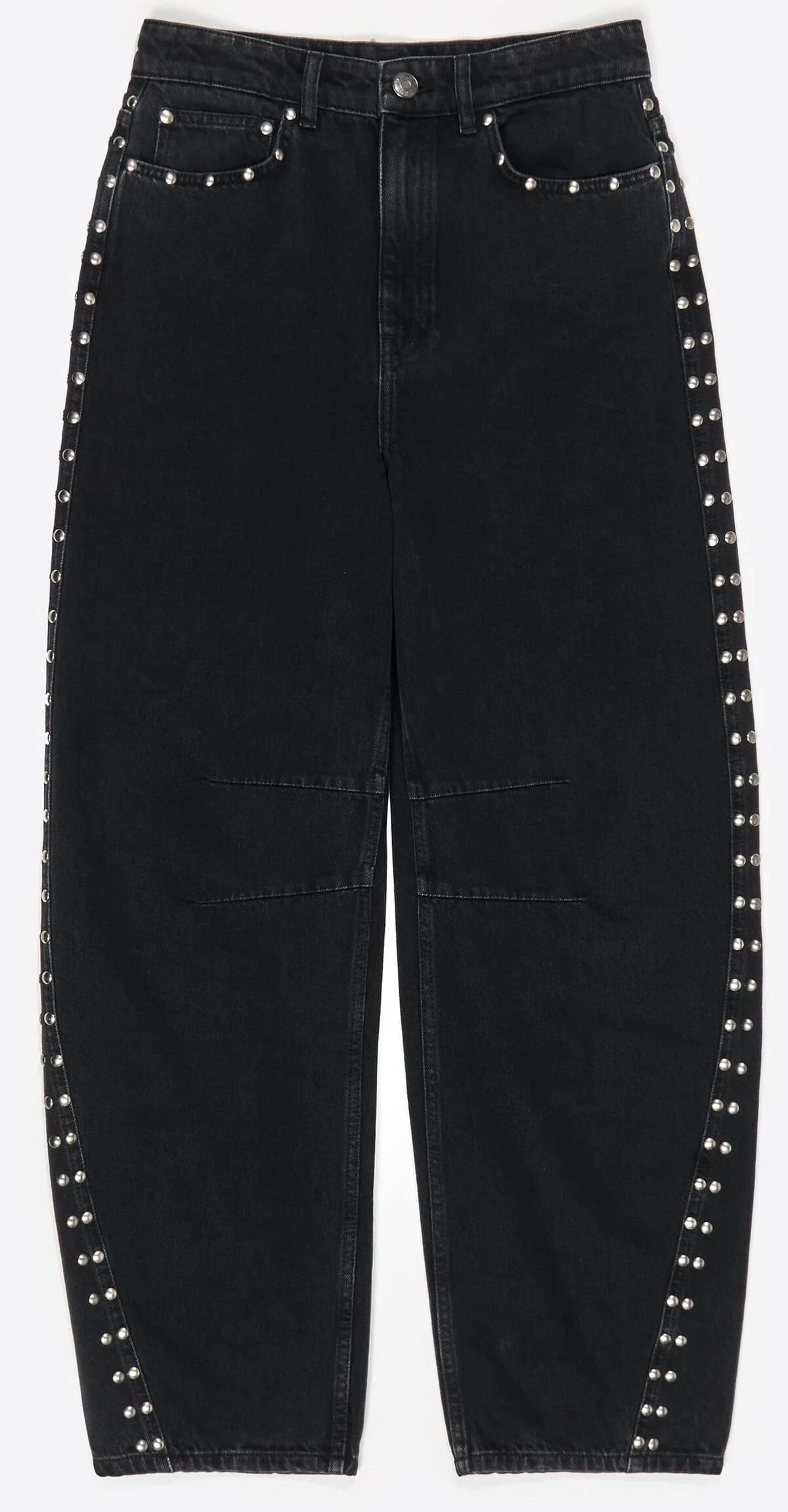 Pantalón barrel con remaches negro de Bimba y Lola