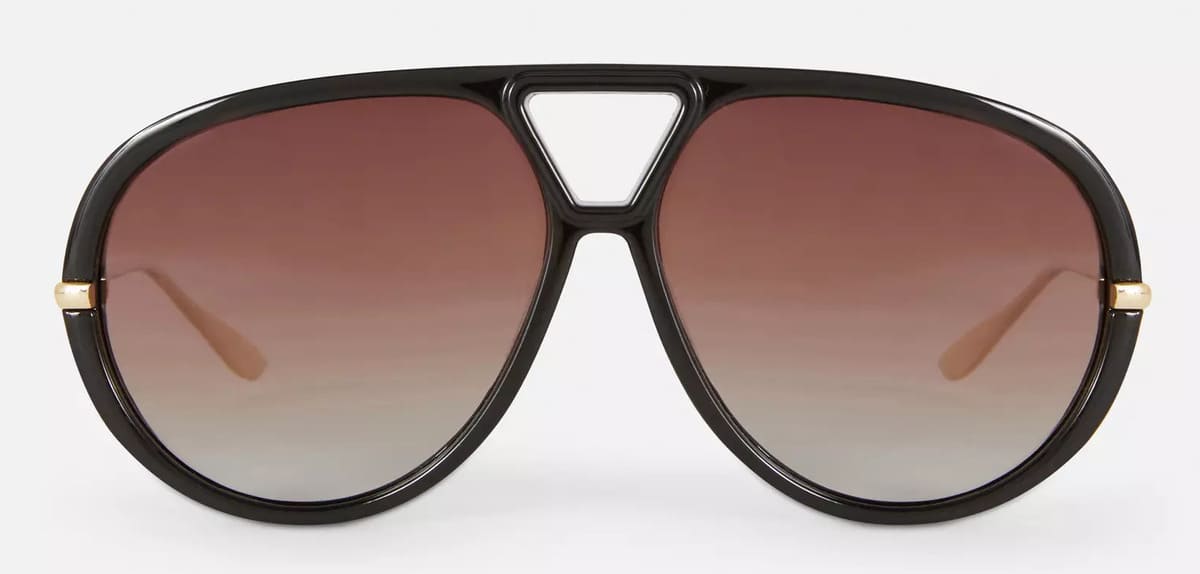 Gafas de sol aviador ovaladas de Rita Ora de Primark