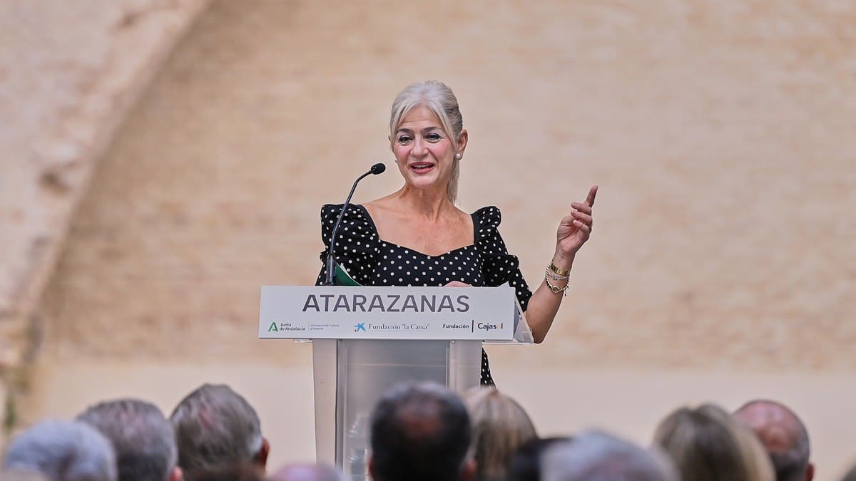 La consejera Patricia del Pozo, durante su intervención | Salvador López Medina