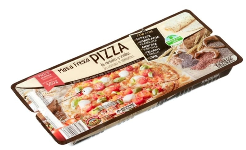Masa fresca pizza de cereales y semillas Hacendado