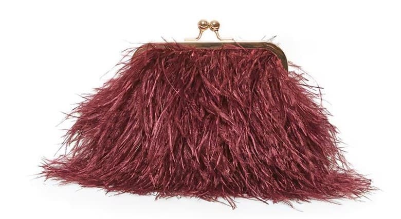 Bolso plumas de fiesta
