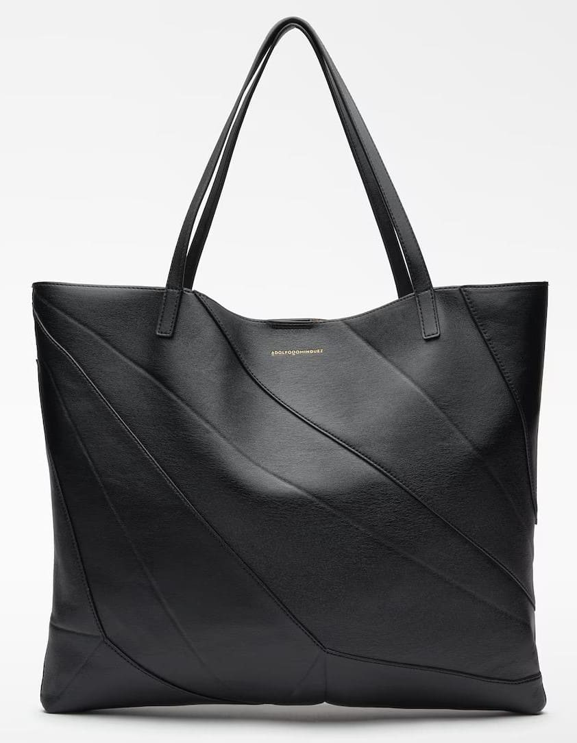 Bolso shopper grande en poliéster reciclado