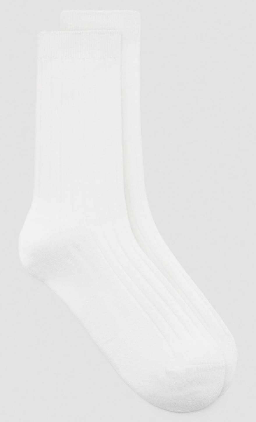 Los calcetines mezcla lana canalé de Mango