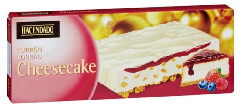 Turrón de cheesecake Hacendado