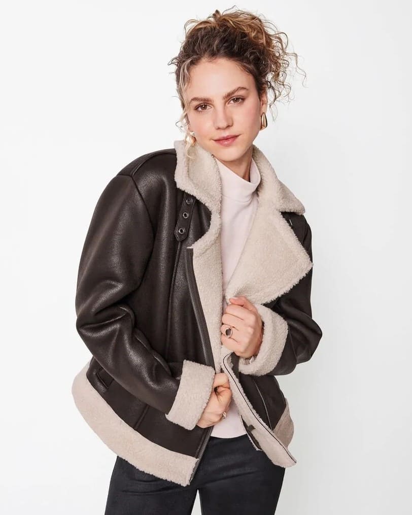 Cazadora con forro de borreguito
