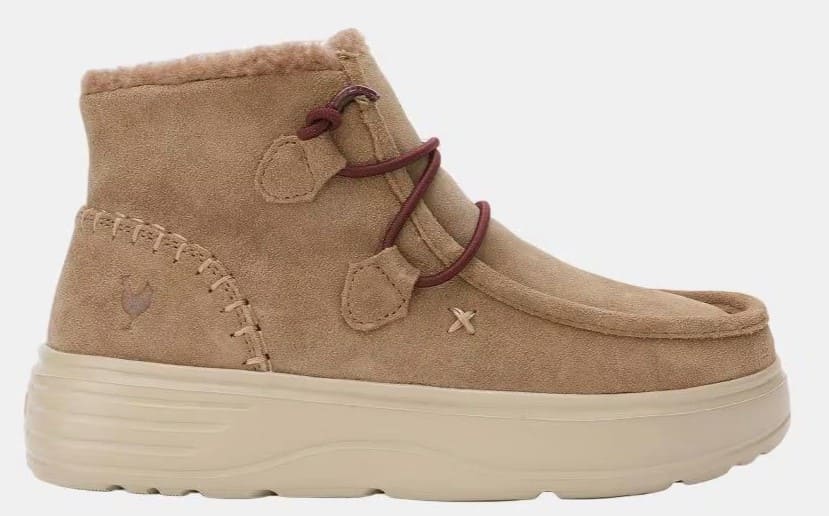 Bota wallabi de piel hidrofuga con pelo en su interior, Walk In Pitas