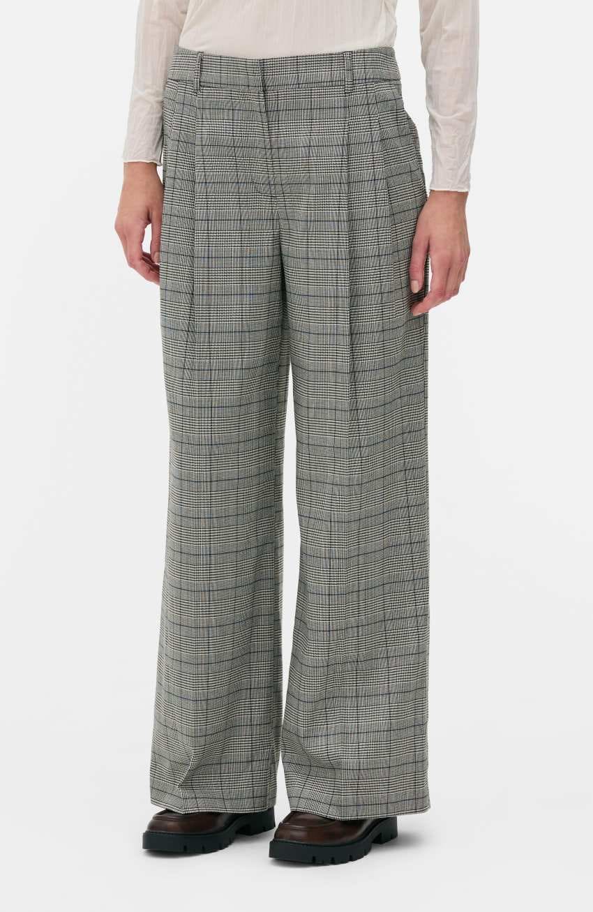 Pantalones plisados a cuadros de Rita Ora de Primark