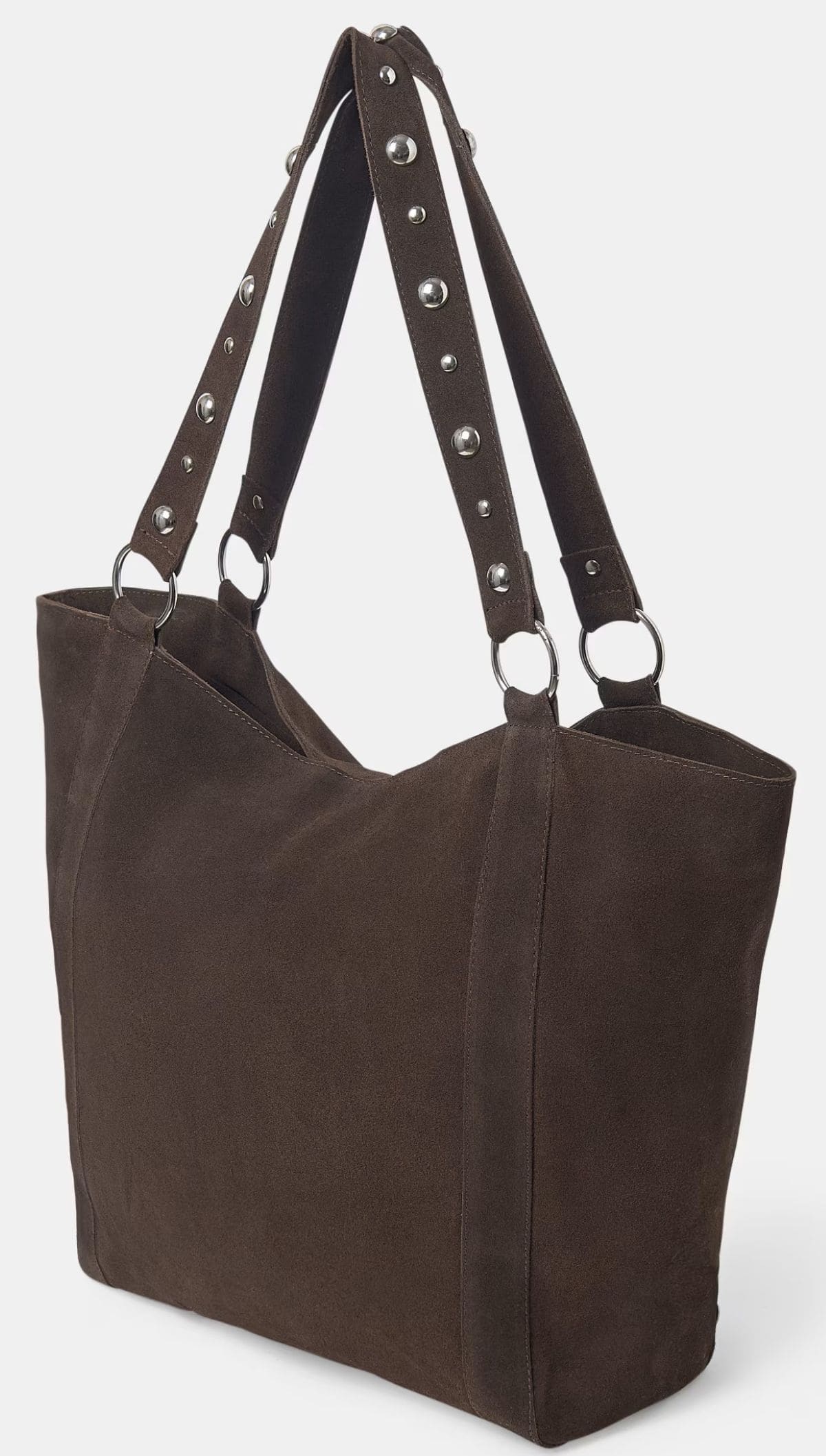 Bolso de hombro de piel Brownie de El Corte Inglés
