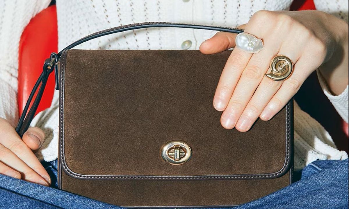 Bandolera piel broche Sfera de El Corte Inglés 