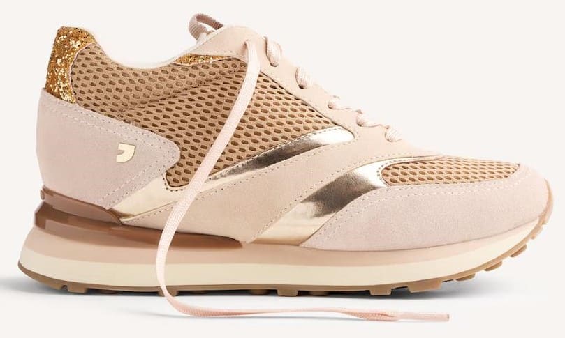 Zapatillas deportivas con acentos metalizados y cuña interna, Gioseppo