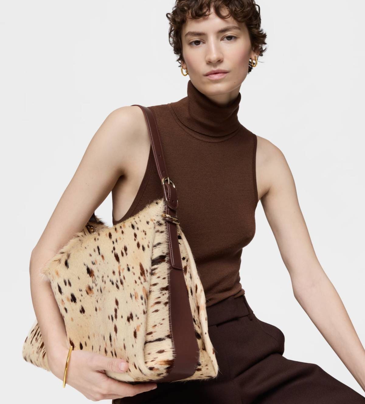 Saca marrón wild TOUS Fold