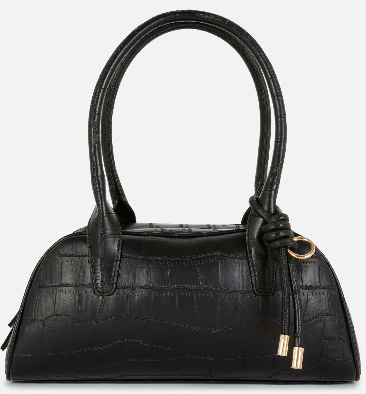 Bolso bowling de piel con efecto de cocodrilo de Primark