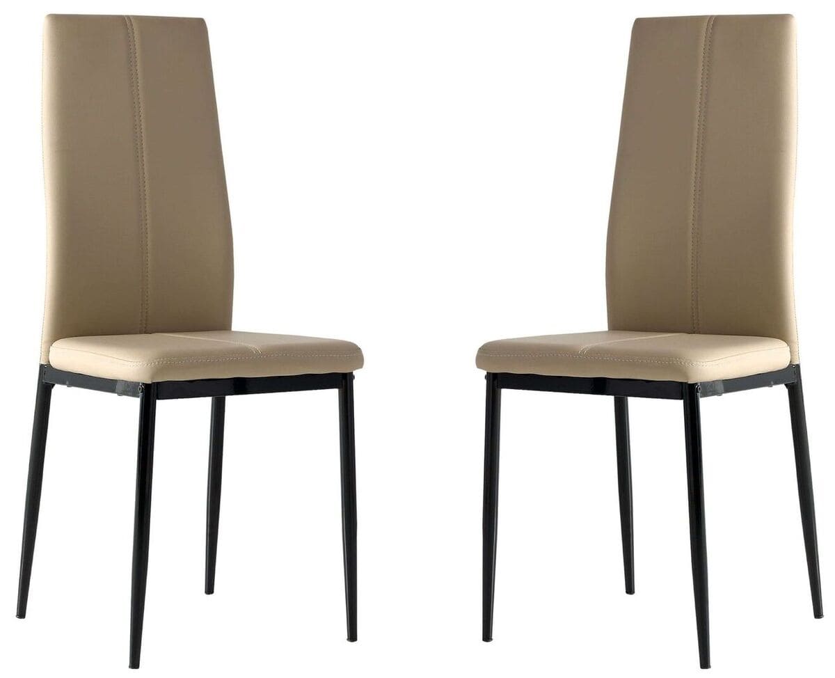 Conjunto de dos sillas Brea de polipiel en Carrefour